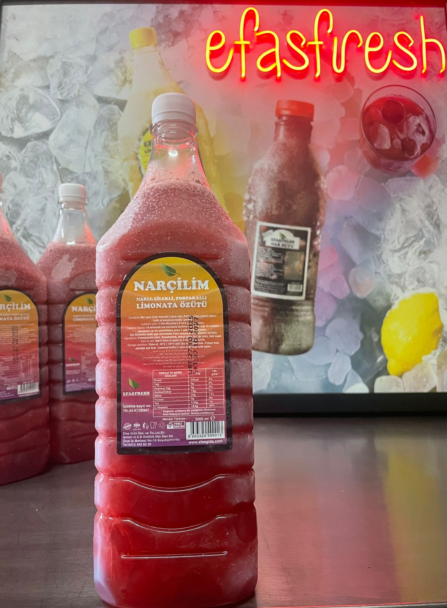 NARÇİLİM (NARLI ÇİLEKLİ LİMONATA ÖZÜTÜ)