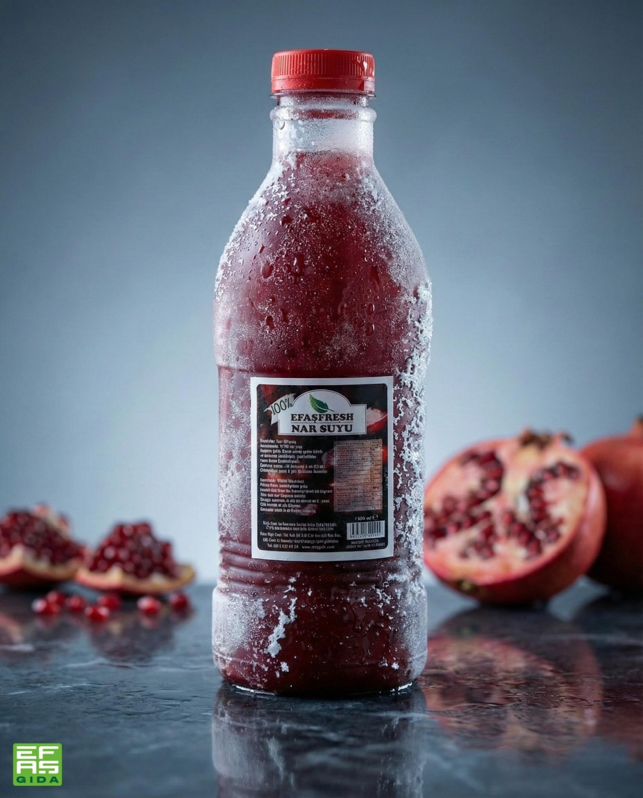 Taze meyveden sıkılmış dondurulmuş