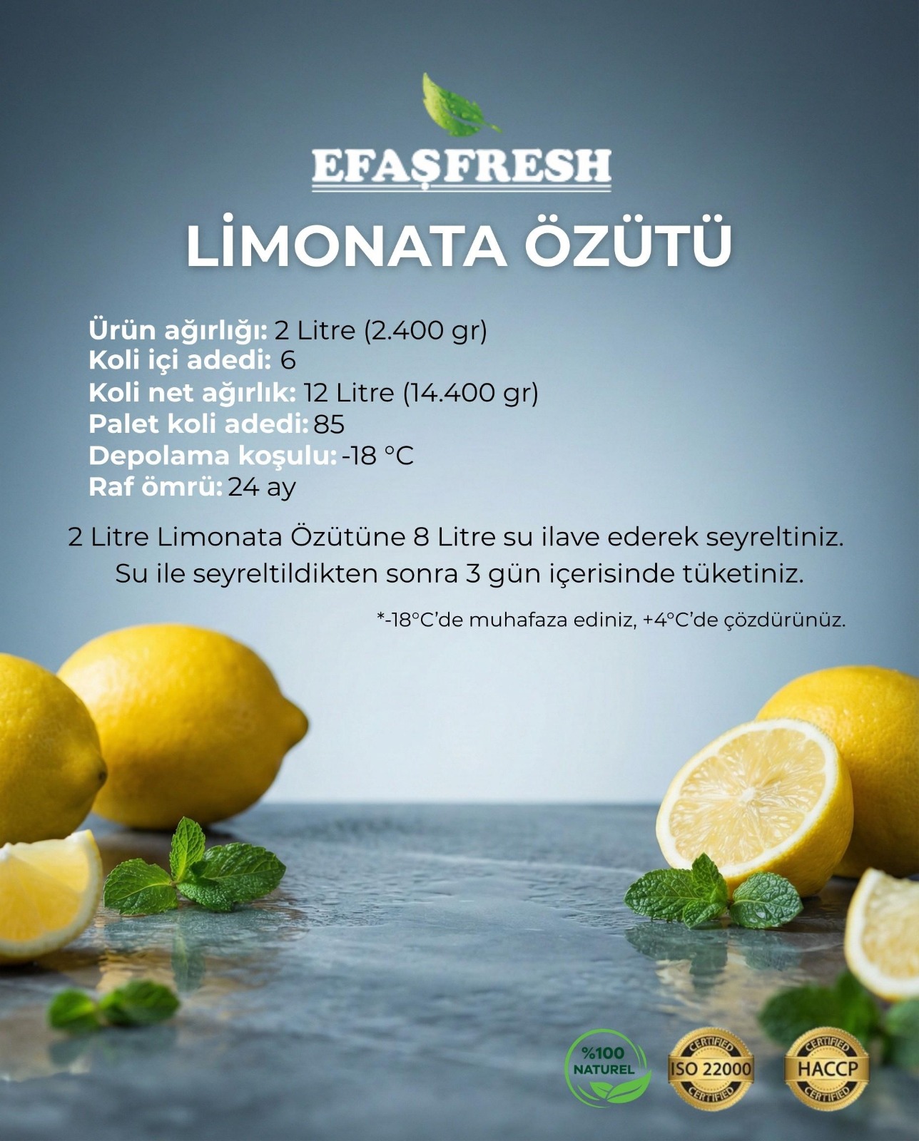 Limonata özütü